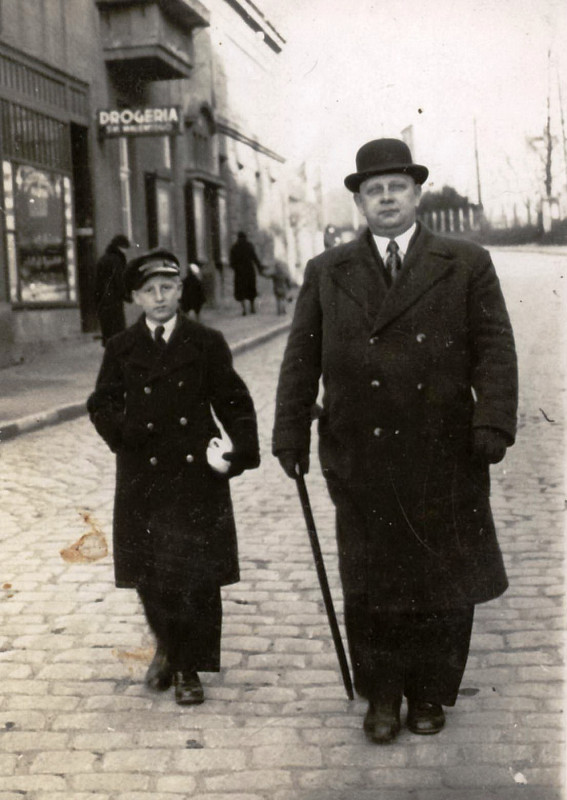 Wilhelm Honisch z synem Oswaldem, 1936 r.
